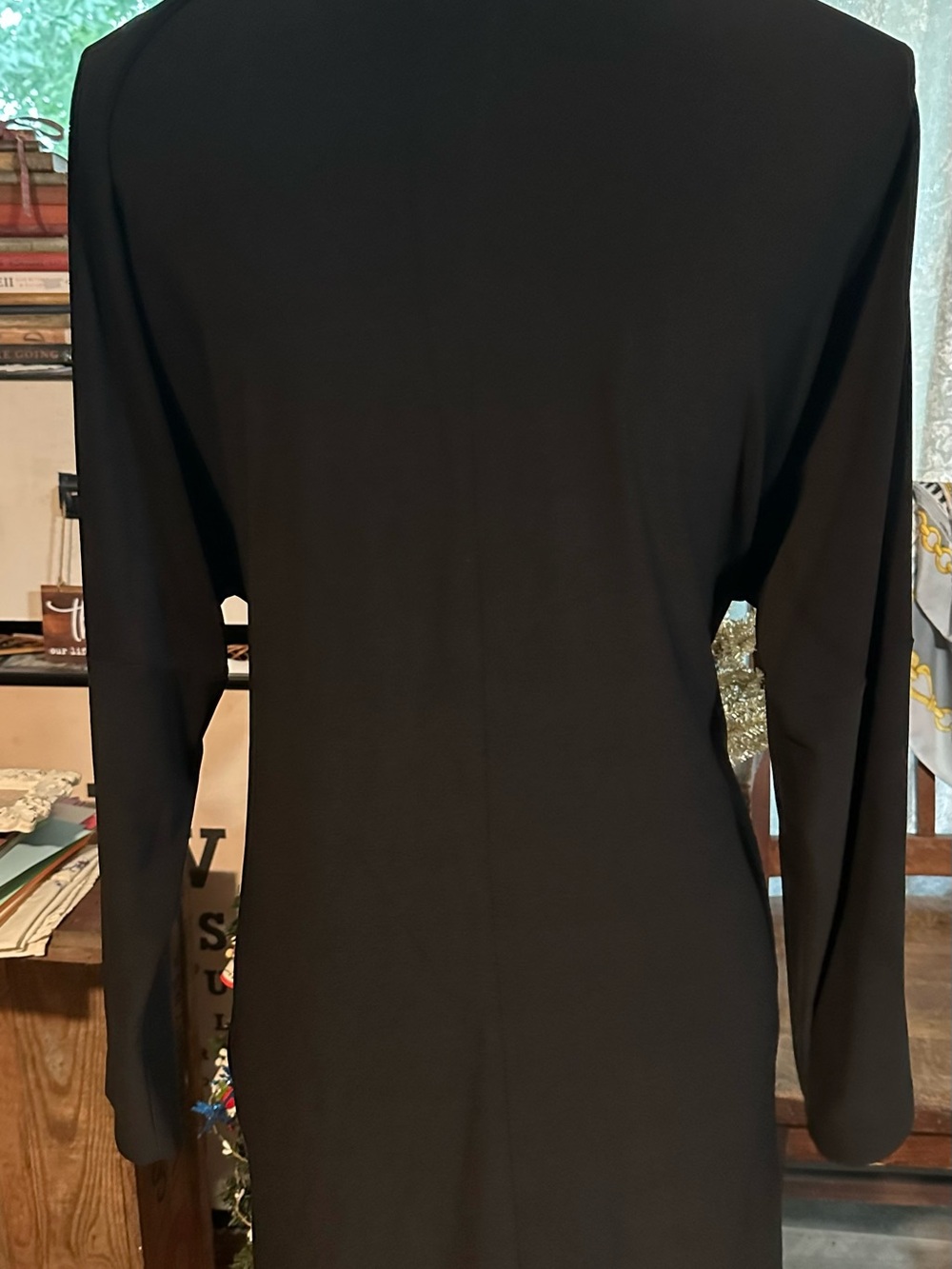 Karma Black Long Sleeve Slim Top